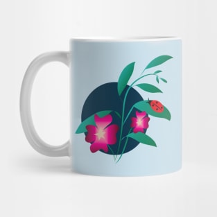 Flowers and the Moon Mug